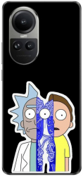 Husa compatibila cu Oppo Reno10 5G Silicon Gel Tpu Model Rick And Morty Connected 