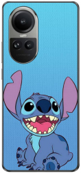 Husa compatibila cu Oppo Reno10 5G Silicon Gel Tpu Model Stitch Blue