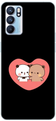 Husa compatibila cu Oppo Reno6 5G Silicon Gel Tpu Model Bubu Dudu In Heart 