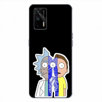 Husa compatibila cu Realme GT Silicon Gel Tpu Model Rick And Morty Connected 