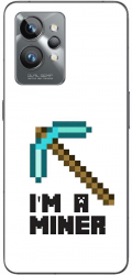 Husa compatibila cu Realme GT2 Pro Silicon Gel Tpu Model Minecraft Miner 