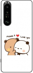 Husa compatibila cu Sony Xperia 1 III Silicon Gel Tpu Model Bubu Dudu Muaah Love You 