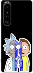 Husa compatibila cu Sony Xperia 1 III Silicon Gel Tpu Model Rick And Morty Connected 