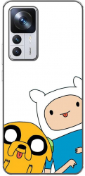 Husa compatibila cu Xiaomi 12T 12T Pro Silicon Gel Tpu Model Finn and Jake Tongues 