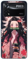 Husa compatibila cu Xiaomi Poco X4 Pro Silicon Gel Tpu Model Demon Slayer Nezuko 