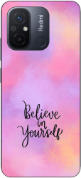 Husa compatibila cu Xiaomi Redmi 12C Silicon Gel Tpu Model Belive in Yourself 