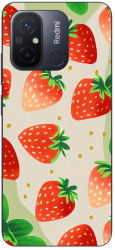 Husa compatibila cu Xiaomi Redmi 12C Silicon Gel Tpu Model Capsuni Pattern 