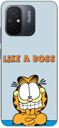 Husa compatibila cu Xiaomi Redmi 12C Silicon Gel Tpu Model Garfield Like A Boss 