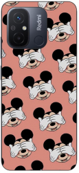 Husa compatibila cu Xiaomi Redmi 12C Silicon Gel Tpu Model Mickey Pattern Peek A Boo 
