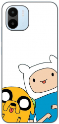 Husa compatibila cu Xiaomi Redmi A1 Silicon Gel Tpu Model Finn and Jake Tongues 
