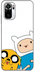 Husa compatibila cu Xiaomi Redmi Note 10S Silicon Gel Tpu Model Finn and Jake Tongues 