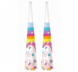 Set Trendy Vibes cu 6 suflatori pentru petrecere cu personaj Unicorn Multicolor 