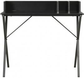 vidaXL Birou negru 80x50x84 cm 
