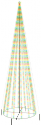 vidaXL Brad de Craciun conic 1134 LED-uri multicolor 230x800 cm 