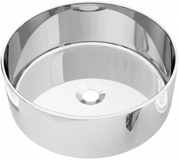 vidaXL Chiuveta de baie argintiu 40 x 15 cm ceramica 