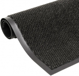 vidaXL Covoare usa anti-praf 2 buc. negru 120x180 cm dreptunghiular 