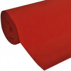 vidaXL Covor rosu 1 x 5 m extra greu 400 g/m2 