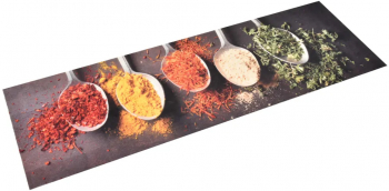 vidaXL Covoras bucatarie lavabil imprimeu linguri 60x300 cm 