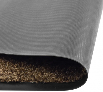 vidaXL Covoras de usa lavabil maro 120 x 180 cm 