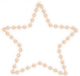 vidaXL Figurina stea de Craciun 48 LED-uri alb cald 56 cm 