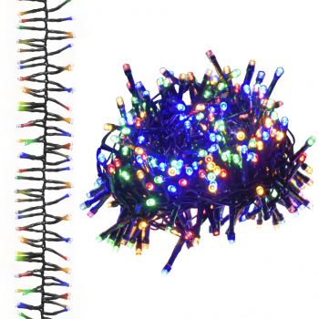 vidaXL Instalatie tip cluster cu 1000 LED-uri multicolor 11 m PVC 