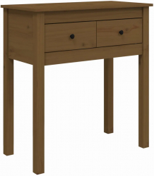 vidaXL Masa consola maro miere 70x35x75 cm lemn masiv de pin 