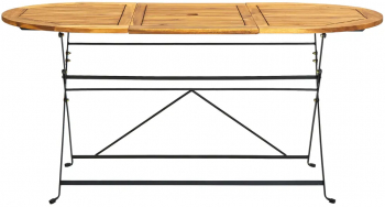 vidaXL Masa de gradina 160x85x74 cm lemn masiv de acacia oval 