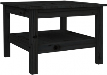 vidaXL Masuta de cafea negru 55x55x40 cm lemn masiv de pin 