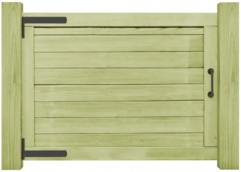 vidaXL Poarta de gradina 75 x 100 cm lemn de pin tratat 