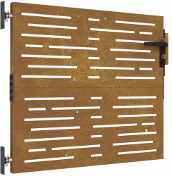 vidaXL Poarta pentru gradina 85x100 cm otel corten dreptunghiuri 
