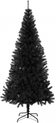 vidaXL Pom de Craciun artificial cu suport negru 240 cm PVC 