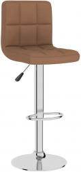 vidaXL Scaun de bar maro material textil 