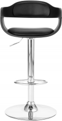 vidaXL Scaun de bar negru piele ecologica 
