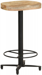 vidaXL Scaune de bar 2 buc. 66 cm lemn masiv de mango 