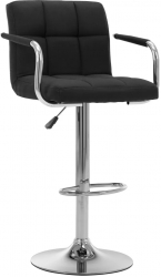 vidaXL Scaune de bar 2 buc. negru material textil 