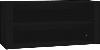 vidaXL Suport pantofi negru 100x35x45 cm lemn prelucrat 