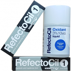 Kit vopsea sprancene si gene - negru - Refectocil