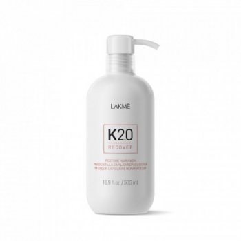Masca cu peptida K2.0 si acid hialuronic pentru regenerarea si repararea parului 500 ml Lakme K2.0 Recover Restore Mask