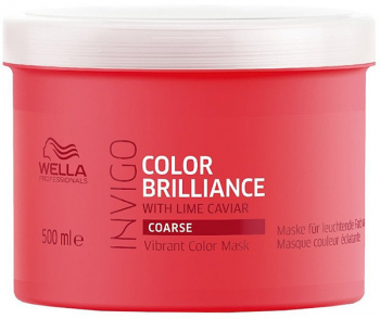 Masca de par Wella Professionals Invigo Color Brilliance Coarse pentru par vopsit cu structura puternica 500 ml 