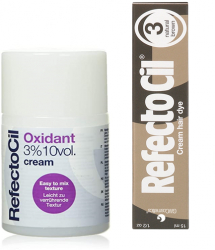 Pachet pentru Vopsire Gene si Sprancene Oxidant Crema si Vopsea Nr. 3 Refectocil 115 ml 