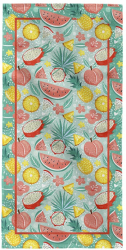 Prosop de baie cu ananas si pepene rosu 76 x 152 