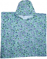 Prosop de baie pentru copii Poncho Model Benzi Desenate 65x65cm 