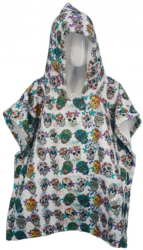 Prosop de baie pentru copii Poncho Model Skulls 65x65cm 