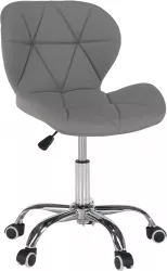 Scaun de birou gri crom Argus 47x56x84 cm 