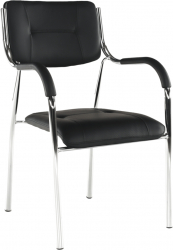 Scaun stivuibil negru Ilham 52x55x85 cm