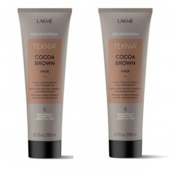 Set 2 masca pentru reimprospatarea culorii 250ml Lakme Refresh Cocoa Brown 