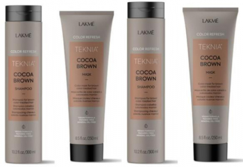 Set 2 Sampon 300 ml si 2 Masca 250 ml Lakme Refresh Cocoa Brown 
