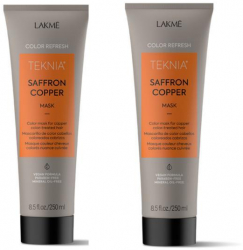 Set 2 x Masca de par 250ml Refresh Saffron Copper Lakme 