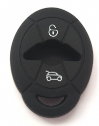 Husa silicon carcasa cheie pentru Mini 2 butoane negru 