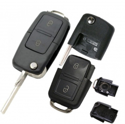 Carcasa cheie briceag pentru Skoda 2 butoane 